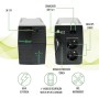 Master Power, Sistema de Alimentación Ininterrumpida SAI, UPS 650 VA, Tensión Constante de Salida 360W, 2 Enchufes Schuko