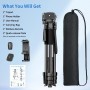 Nineigh 172cm Tripode Camara, Ligero Tripode de Aluminio, Trípode Movil para iPhone con Control Remoto & Soporte Teléfono,