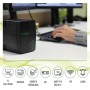Master Power, Sistema de Alimentación Ininterrumpida SAI, UPS 650 VA, Tensión Constante de Salida 360W, 2 Enchufes Schuko