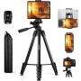 Trípode para iPad iPhone Cámara, 172cm Tripode Cámara de Movil con Remoto Bluetooth para Tableta Smartphone/Huawei/Samsung,
