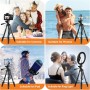 Trípode para iPad iPhone Cámara, 172cm Tripode Cámara de Movil con Remoto Bluetooth para Tableta Smartphone/Huawei/Samsung,