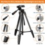 Trípode para iPad iPhone Cámara, 172cm Tripode Cámara de Movil con Remoto Bluetooth para Tableta Smartphone/Huawei/Samsung,