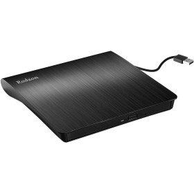 Rodzon Grabadora Externa USB 3.0, Unidades Portátil CD/DVD /-RW/ROM Estable con Lector/Quemador/Re - Quemador para Win 10/8 / 7