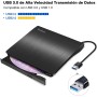 Rodzon Grabadora Externa USB 3.0, Unidades Portátil CD/DVD /-RW/ROM Estable con Lector/Quemador/Re - Quemador para Win 10/8 / 7