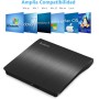 Rodzon Grabadora Externa USB 3.0, Unidades Portátil CD/DVD /-RW/ROM Estable con Lector/Quemador/Re - Quemador para Win 10/8 / 7