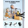 CIRYCASE Tripode para Movil, Mini Flexible Tripode Palo Selfie Portátil Giro de 360°, Trípode Camara con Control Remoto