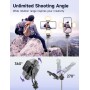 Palo Selfie Tripode con 2 Luces, Tripode para Movil 135CM Extra Largo con Control Remoto Desmontable, Selfie Stick con 1/4 de