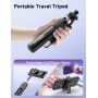 Palo Selfie Tripode con 2 Luces, Tripode para Movil 135CM Extra Largo con Control Remoto Desmontable, Selfie Stick con 1/4 de