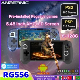 ANBERNIC-consola de juegos portátil RG556, Unisoc T820, Android 13, pa