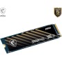 MSI Spatium M450 SSD 500GB PCIe 4.0 NVMe M.2 Unidad de Estado sólido Interna, 3600MB/s de Lectura y 2300MB/s de Escritura, 3D