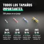 greate Set de 200 Conector termoretractil con tubo termorretráctil - Empalme cables electricos resistentes y impermeables,
