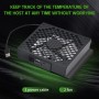 G-STORY Ventilador para Xbox Serie S con velocidad automática del ventilador ajustable por temperatura, pantalla LED, bajo