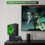 G-STORY Ventilador para Xbox Serie S con velocidad automática del ventilador ajustable por temperatura, pantalla LED, bajo