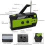 Nigecue - Radio solar portátil con dinamo y radio AM/FM, batería recargable incorporada de 4000 mAh, linterna LED 4 modos,
