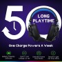 WESEARY Cascos Gaming, Auriculares Gaming Estéreo con Micrófono para PS4, PS5, PC, Xbox One, Switch, Cascos con Cable y Conector