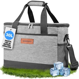 KAEFUYS Bolsa Térmica de Alimentos 30L Nevera Portátil Bolsa termica Porta Almuerzo lancheira termica Congelable e Impermeable
