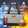 KAEFUYS Bolsa Térmica de Alimentos 30L Nevera Portátil Bolsa termica Porta Almuerzo lancheira termica Congelable e Impermeable