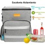 Nevera Mochila Isotermica Portatil 30L-Nevera de Playa, Isotérmica Portátil Bolsa con Aislamiento Hermético para