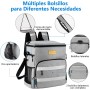 Nevera Mochila Isotermica Portatil 30L-Nevera de Playa, Isotérmica Portátil Bolsa con Aislamiento Hermético para