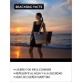 DonDon Bolso de playa grande impermeable con cremallera