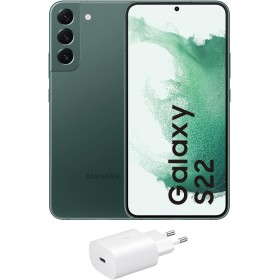 Samsung Galaxy S22 5G (128 GB) Verde + Cargador – Teléfono Móvil libre, Smartphone Android (Versión Española)