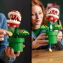LEGO Super Mario Planta Piraña, Figura de Personaje Articulada con Tubería y 2 Monedas, Maqueta para Construir para Adultos,