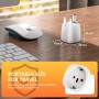 BHHB Paquete de 2 UK Adaptador Enchufe Universal, Desde Español de 2 Pines a UK de 3 Pines Adaptador Enchufe UK, Aplicable a
