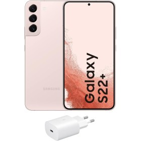 Samsung Galaxy S22+ 5G (128 GB) Rosa + Cargador – Teléfono Móvil libre, Smartphone Android (Versión Española)