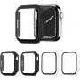 AOTUAO 4 Piezas Funda Compatible con Apple Watch Series 10 42mm, Estuche Rígido Delgado PC Protector de Pantalla Cristal