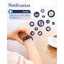 SHANG WING Reloj Inteligente para Mujer, Pulsera Inteligente con Oxímetro, IP68 Impermeable, DIY Esfera, Monitor Sueño,