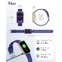 SHANG WING Reloj Inteligente para Mujer, Pulsera Inteligente con Oxímetro, IP68 Impermeable, DIY Esfera, Monitor Sueño,
