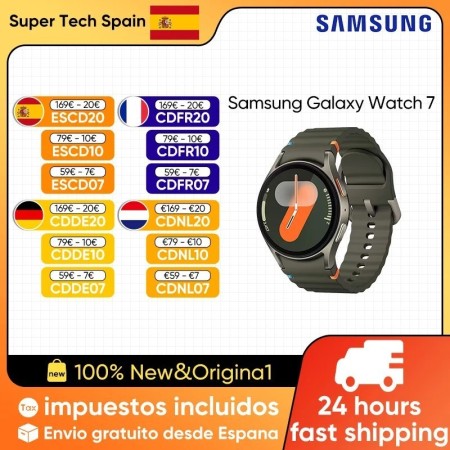 Samsung-reloj inteligente Galaxy Watch 7, dispositivo con Bluetooth 5,