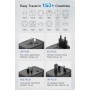 Adaptador de viaje universal con 2 puertos USB-A y 2 puertos USB-C (30W) - Compatible con EE. UU., Japón, Canadá, Reino Unido,