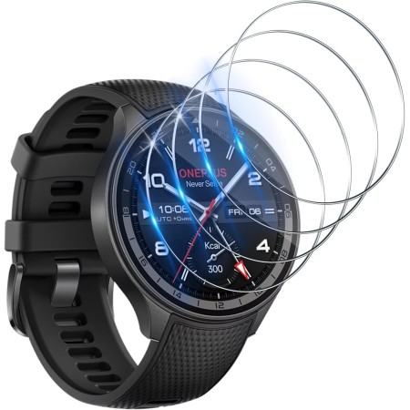 Protector de Pantalla Compatible con Huawei Watch GT5 GT 5 46mm/Watch GT 5 Pro 46mm Con Marco de Montaje [4 piezas], Cristal
