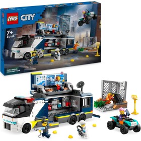 LEGO City Laboratorio de Criminología Móvil de la Policía, Regalo para Niños y Niñas de 7 Años o Más, Quad de Juguete y