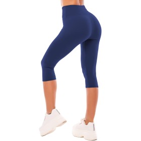 SINOPHANT Leggins Cortos Mujer Cintura Alta 3/4 Pantalones Deportivos Capri Mallas Deporte