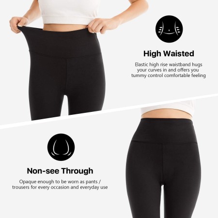 SINOPHANT Leggins Cortos Mujer Cintura Alta 3/4 Pantalones Deportivos Capri Mallas Deporte