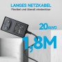 Adaptador de corriente 12V 1.5A/1500MA, enchufe de pared AC 100-240V 50/60Hz a DC 12V 1.5A 18W, cable de 1.8m de largo para uso