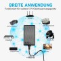 Adaptador de corriente 12V 1.5A/1500MA, enchufe de pared AC 100-240V 50/60Hz a DC 12V 1.5A 18W, cable de 1.8m de largo para uso