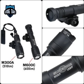 Luz de arma de Airsoft Surefir SF táctica M300 M600 linterna linterna 