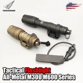 Surefir táctico M300 M600 linterna linterna linterna AR15 Rifle Airsof