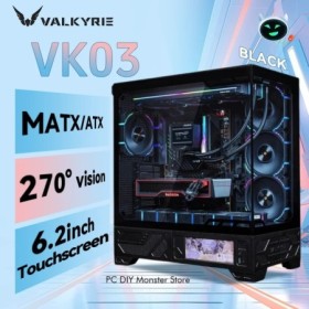 VALKYRIE VK03 ATX Gaming PC Case Desktop admite 360 refrigerado por ag
