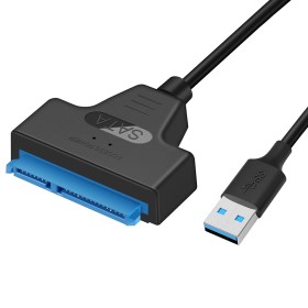 cable sata Adaptador sata a usb 3.0 Adaptador ssd usb Compatible con discos duros externos e internos Adaptador SSD/HDD de 2,5