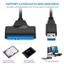 cable sata Adaptador sata a usb 3.0 Adaptador ssd usb Compatible con discos duros externos e internos Adaptador SSD/HDD de 2,5