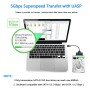 cable sata Adaptador sata a usb 3.0 Adaptador ssd usb Compatible con discos duros externos e internos Adaptador SSD/HDD de 2,5