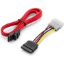 deleyCON Marco de Montaje para Discos Duros de 2,5" Adaptador de SSD a 3,5" Marco Extraíble Marco de Montaje Rieles de Soporte