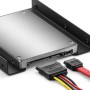 deleyCON Marco de Montaje para Discos Duros de 2,5" Adaptador de SSD a 3,5" Marco Extraíble Marco de Montaje Rieles de Soporte
