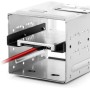 deleyCON Marco de Montaje para Discos Duros de 2,5" Adaptador de SSD a 3,5" Marco Extraíble Marco de Montaje Rieles de Soporte