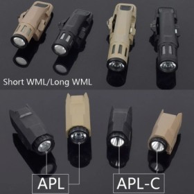 Linterna táctica INFORC WML APL de nailon para Rifle, pistola, luz est