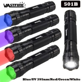 Linterna táctica para Rifle, luz para caza, Airsoft, Scout, Riel de 20